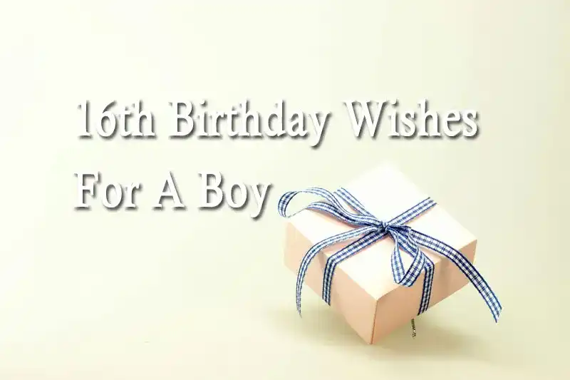 16th Birthday Wishes For A Boy