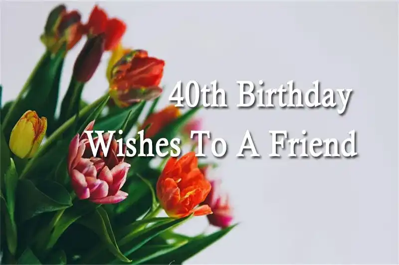 40th Birthday Wishes To A Friend