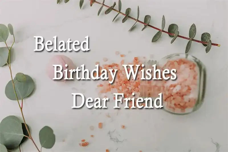 Belated Birthday Wishes Dear Friend