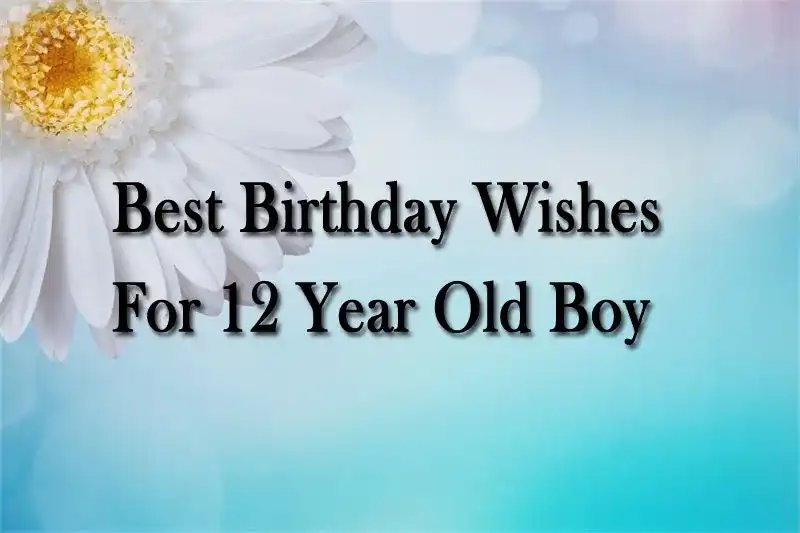 Best Birthday Wishes For 12 Year Old Boy