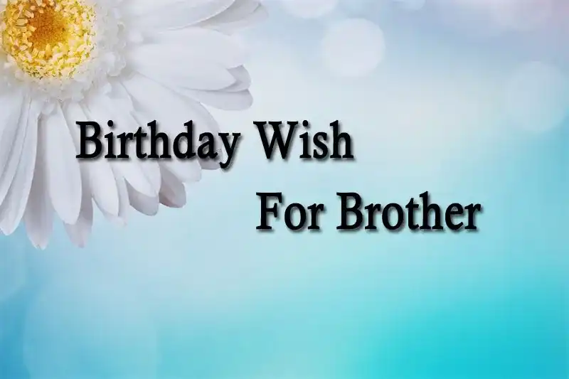 Birthday Wish For Brother