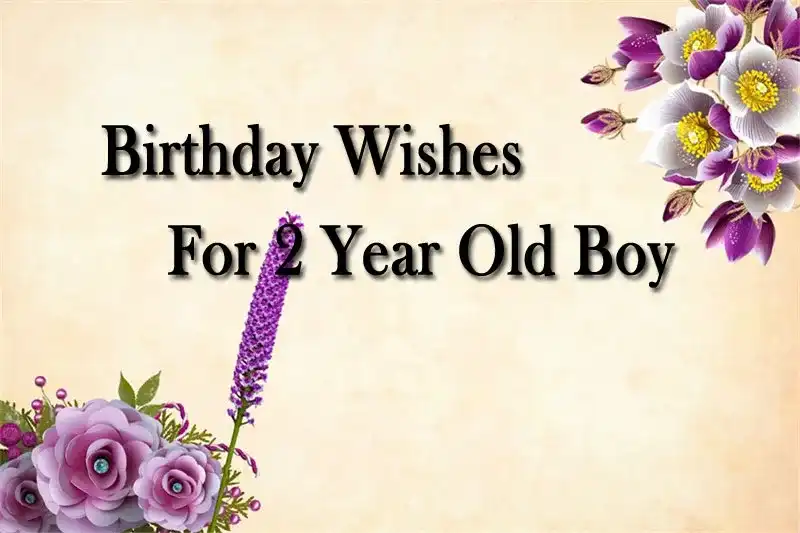 Birthday Wishes For 2 Year Old Boy