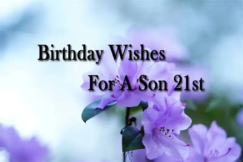Birthday Wishes For A Son 21st