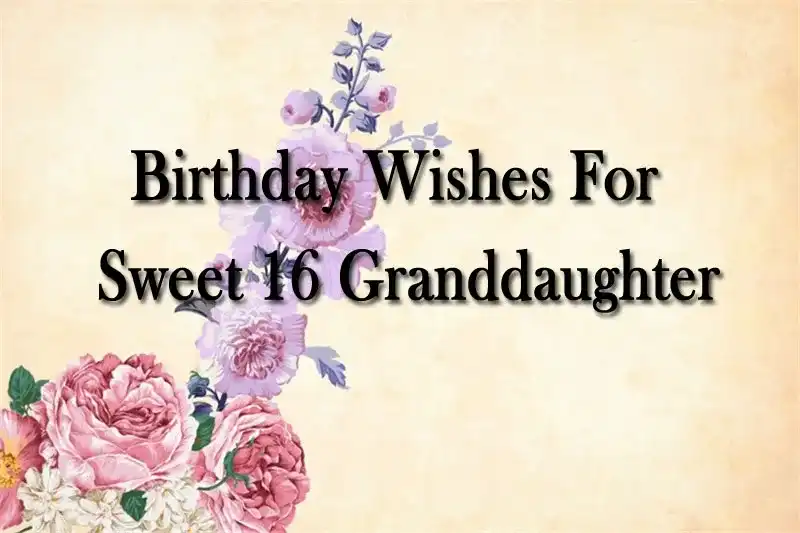 Birthday Wishes For Sweet 16 Granddaughter