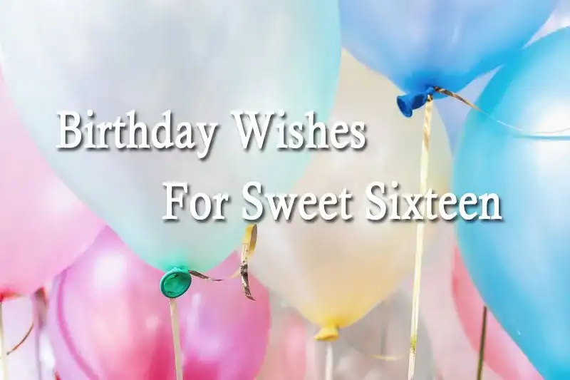 Birthday Wishes For Sweet Sixteen