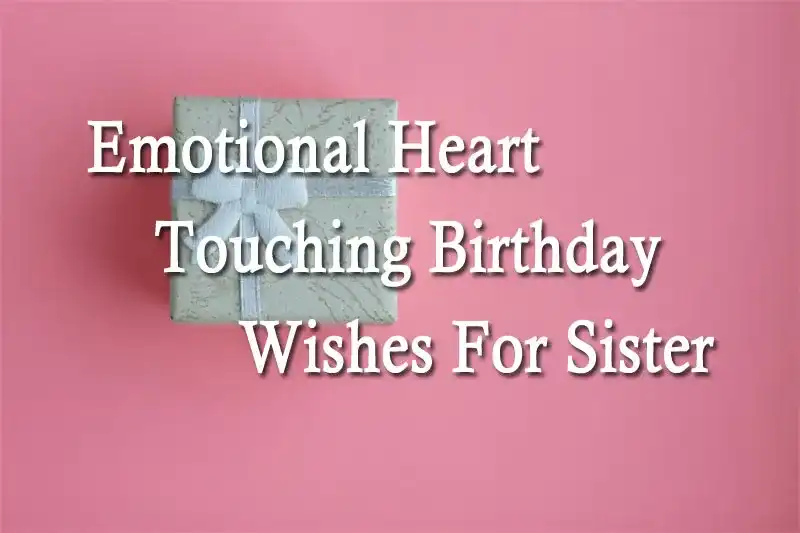 Emotional Heart Touching Birthday Wishes For Sister