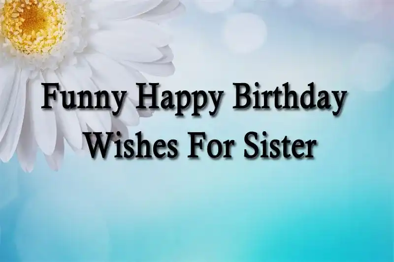 Funny Happy Birthday Wishes For Sister