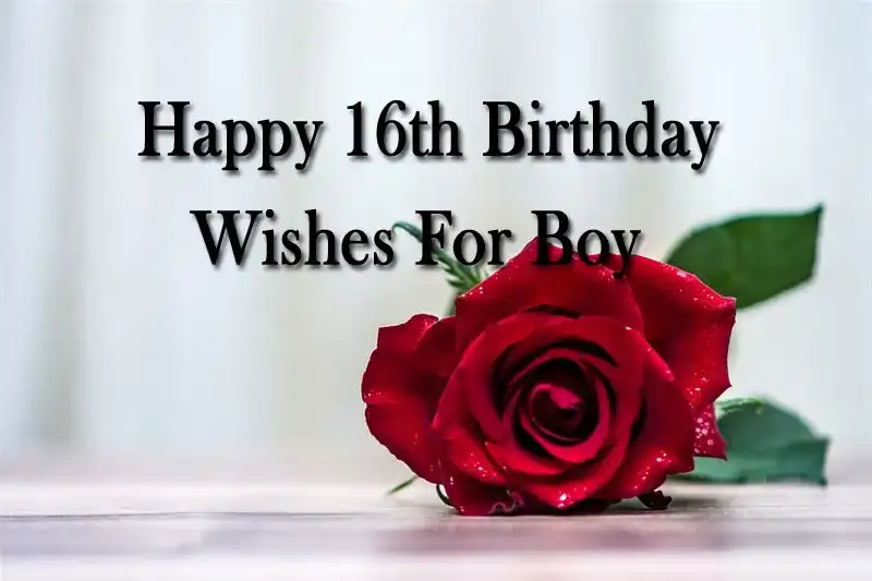 Happy 16th Birthday Wishes For Boy