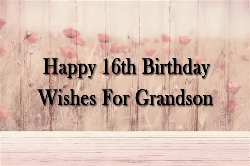 Happy 16th Birthday Wishes For Grandson