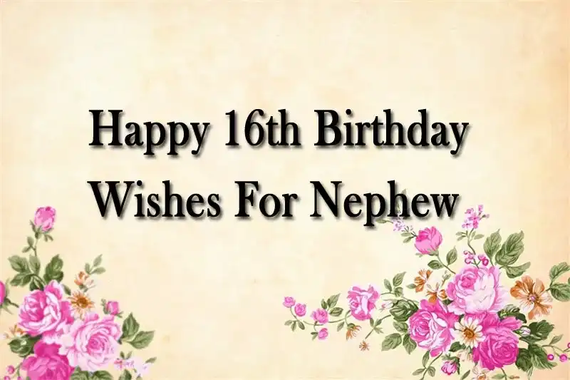 Happy 16th Birthday Wishes For Nephew