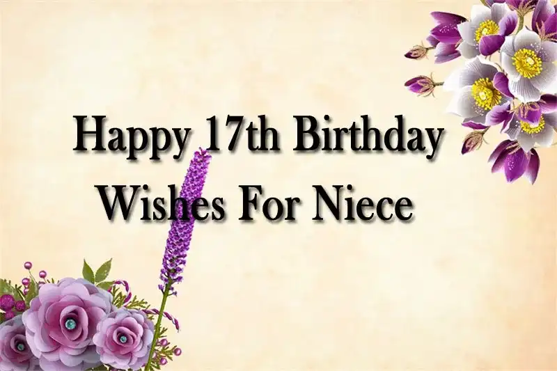 Happy 17th Birthday Wishes For Niece