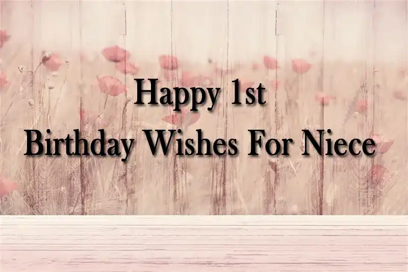 Happy 1st Birthday Wishes For Niece