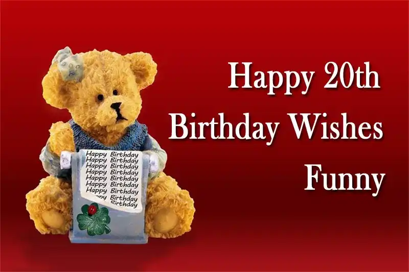 Happy 20th Birthday Wishes Funny