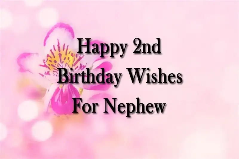 Happy 2nd Birthday Wishes For Nephew