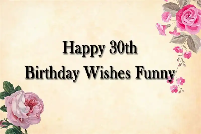 Happy 30th Birthday Wishes Funny