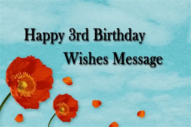 Happy 3rd Birthday Wishes Message