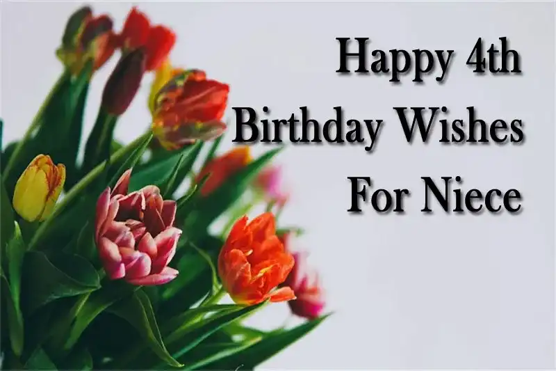 Happy 4th Birthday Wishes For Niece