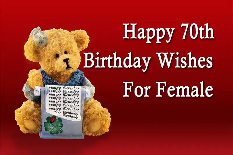 Happy 70th Birthday Wishes For Female