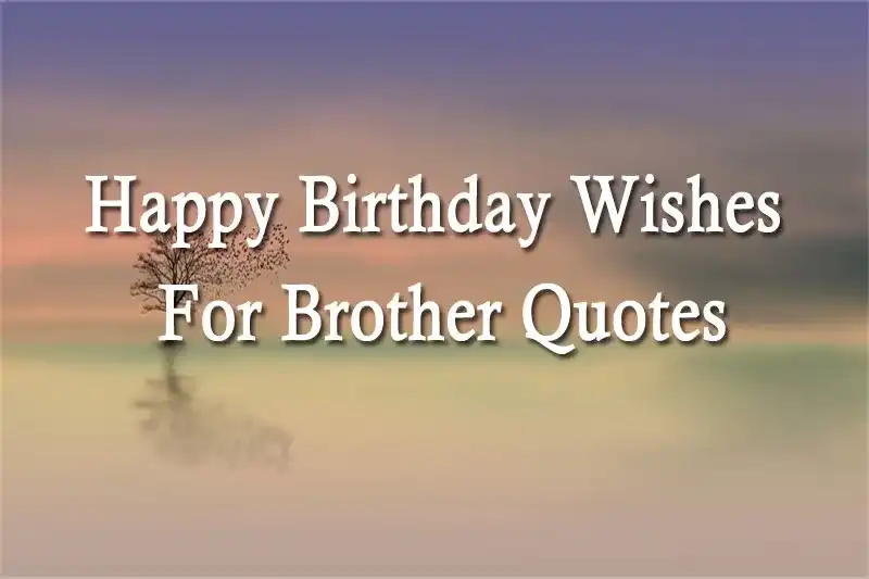 Happy Birthday Wishes For Brother Quotes