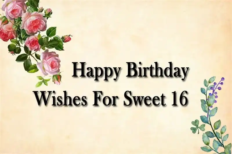 Happy Birthday Wishes For Sweet 16
