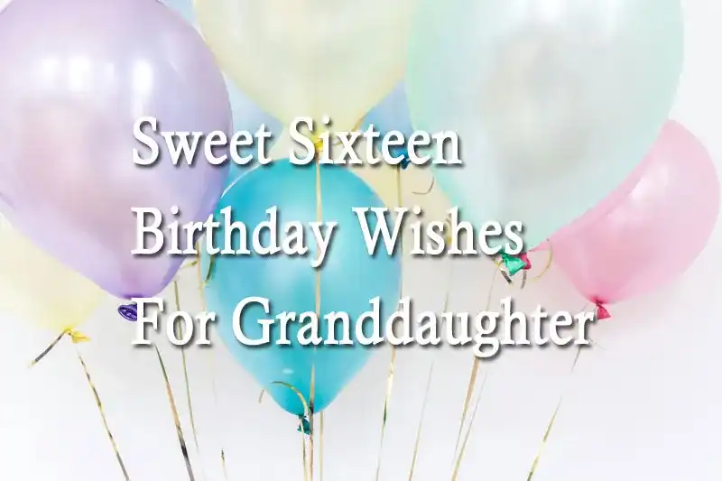 Sweet Sixteen Birthday Wishes For Granddaughter