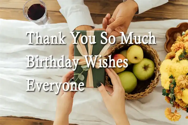 Thank You So Much Birthday Wishes Everyone
